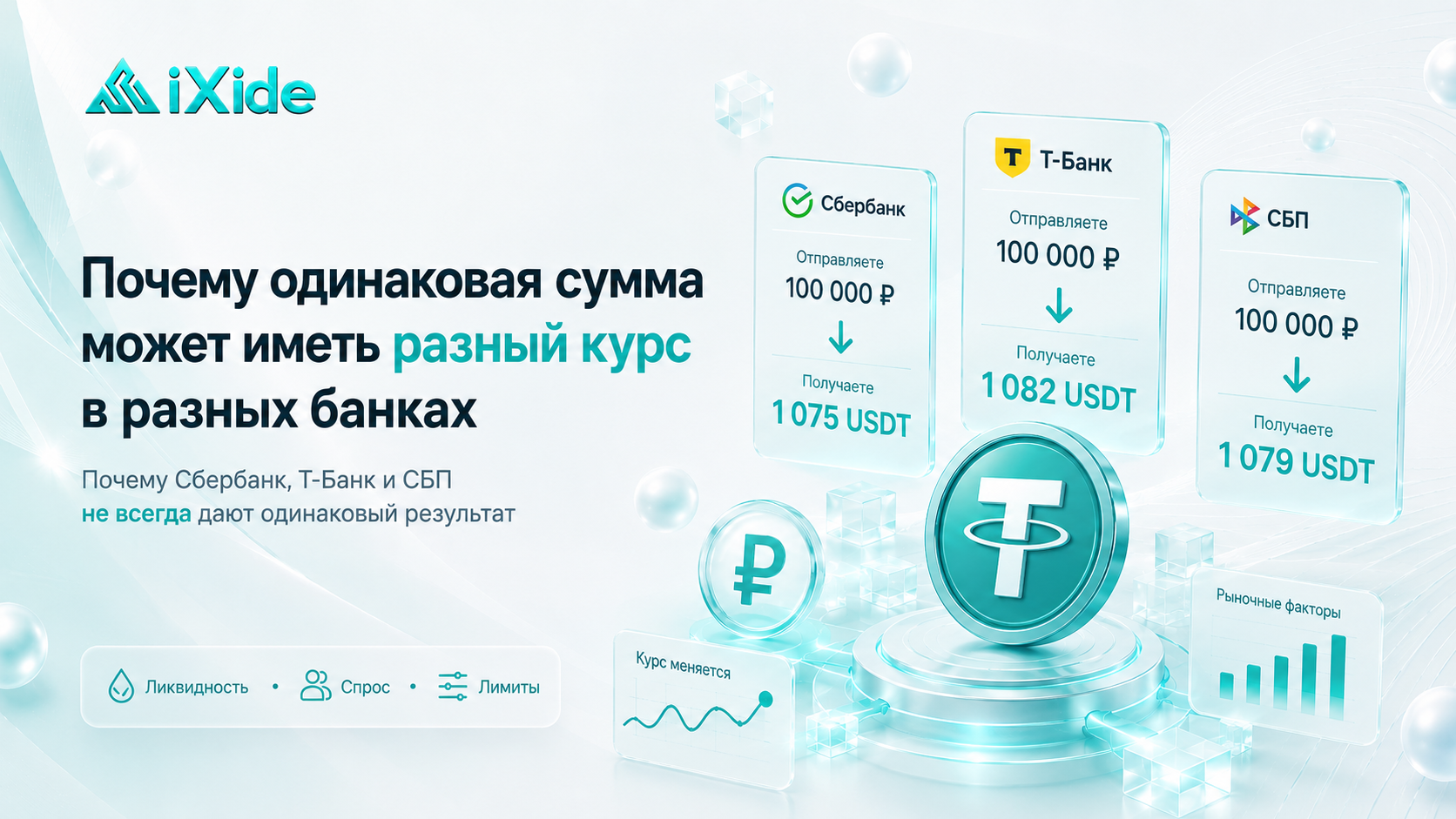 Почему одинаковая сумма обмена может иметь разный курс в разных банках